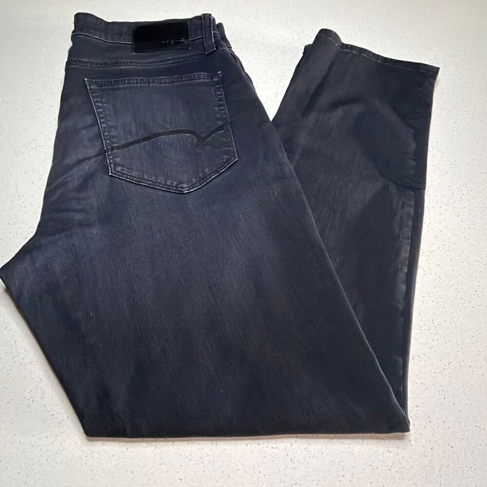 Mavi Steve Athletic Fit Dark Ink Black Blue Stretch Jeans Denim Pants Size 32x30